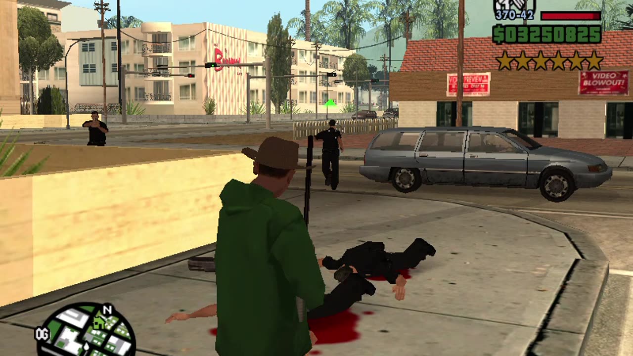 GTA San Andreas cj vs police chase part 1|gta san andreas cops takedown| player