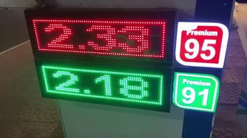 Saudis Pay HALF The Amount Americans Do For Gas. 2.33 Riyal per liter. About 62 cents.