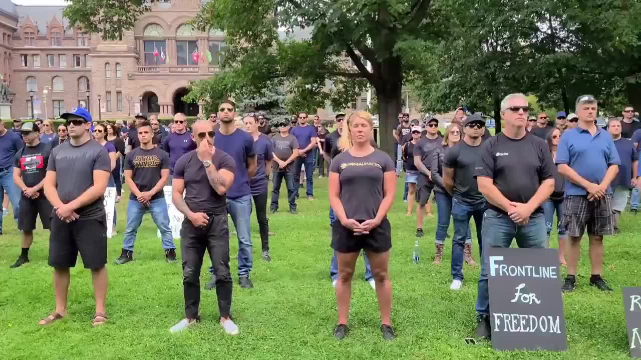 Canada hold a silent protest