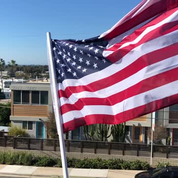 Old Glory blowing in the wind