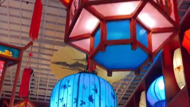 Beautiful mid-autumn festival lanterns