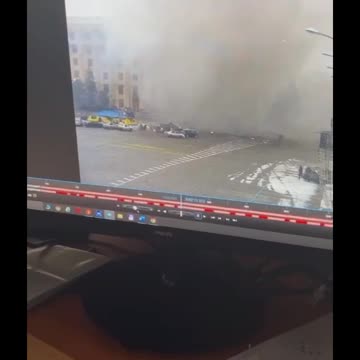 ⚡️ Massive explosion next to Kharkov govt HQ (social media reports)