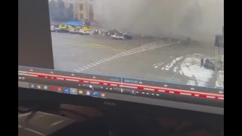⚡️ Massive explosion next to Kharkov govt HQ (social media reports)