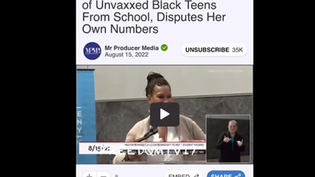 Dc. Mayor kicking out unvaxxed black Americans out of school