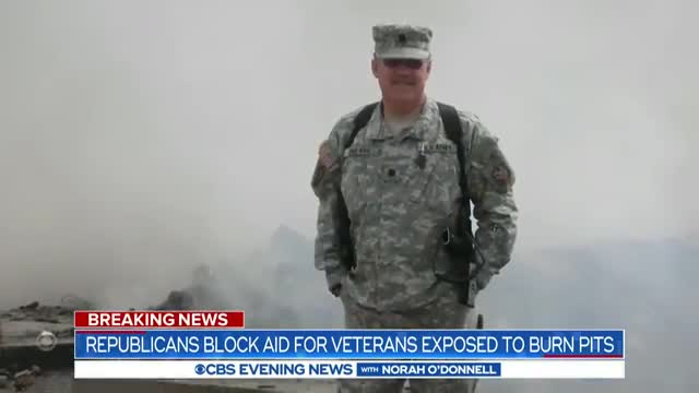 Republicans block aid for veterans exposed to burn pits