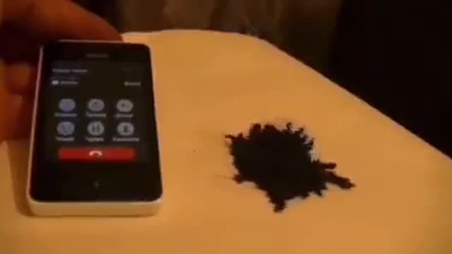 Graphene Oxide Reacts to Cell Phone... CRAZY
