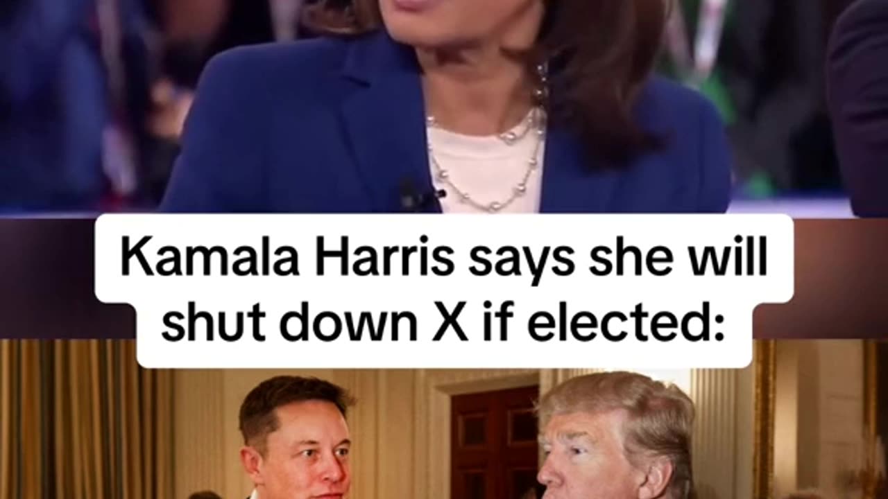 Kamala Harris says she will shut down X if elected