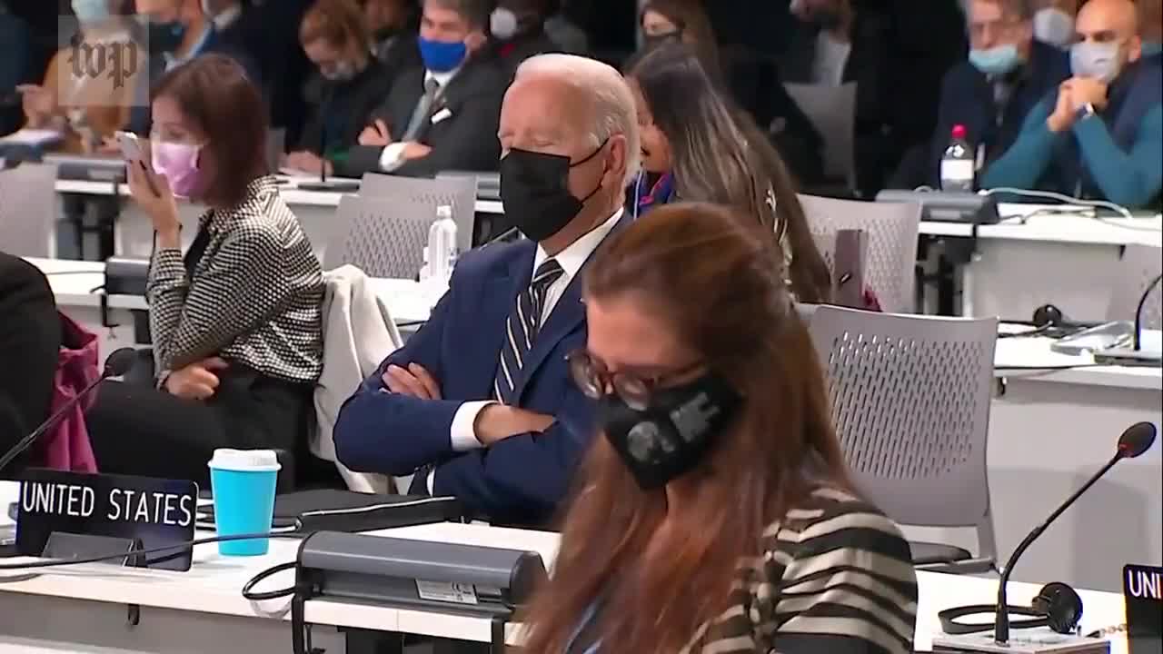 Resident Biden CAUGHT SLEEPING at COP26