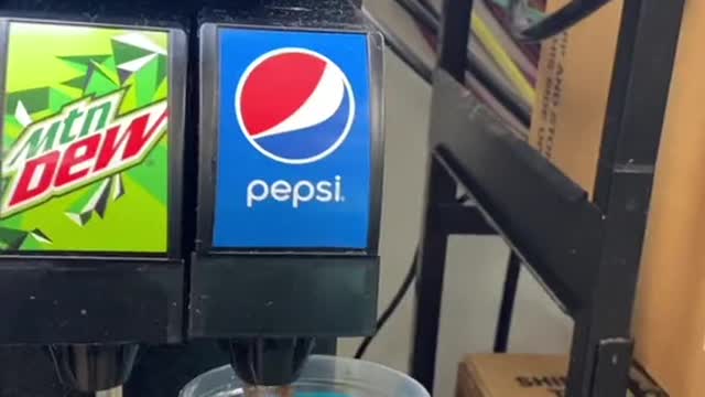 When a customer orders a large Coke