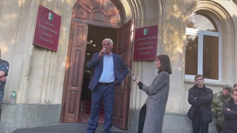 Митинг сторонников Аслана Бжания