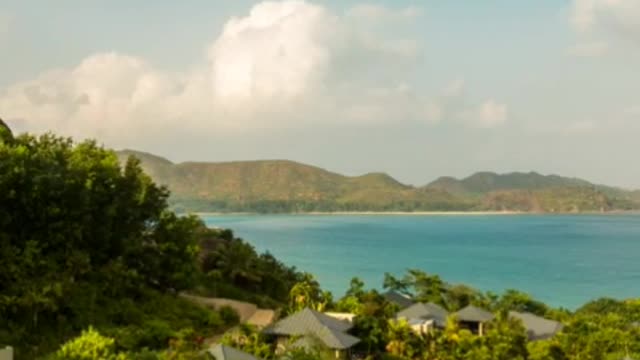 Tropical island landscape view