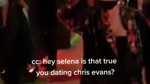 Paparazi asked selena gomez about dating chris evans