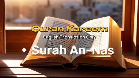 Surah An Nas Enlgish translation