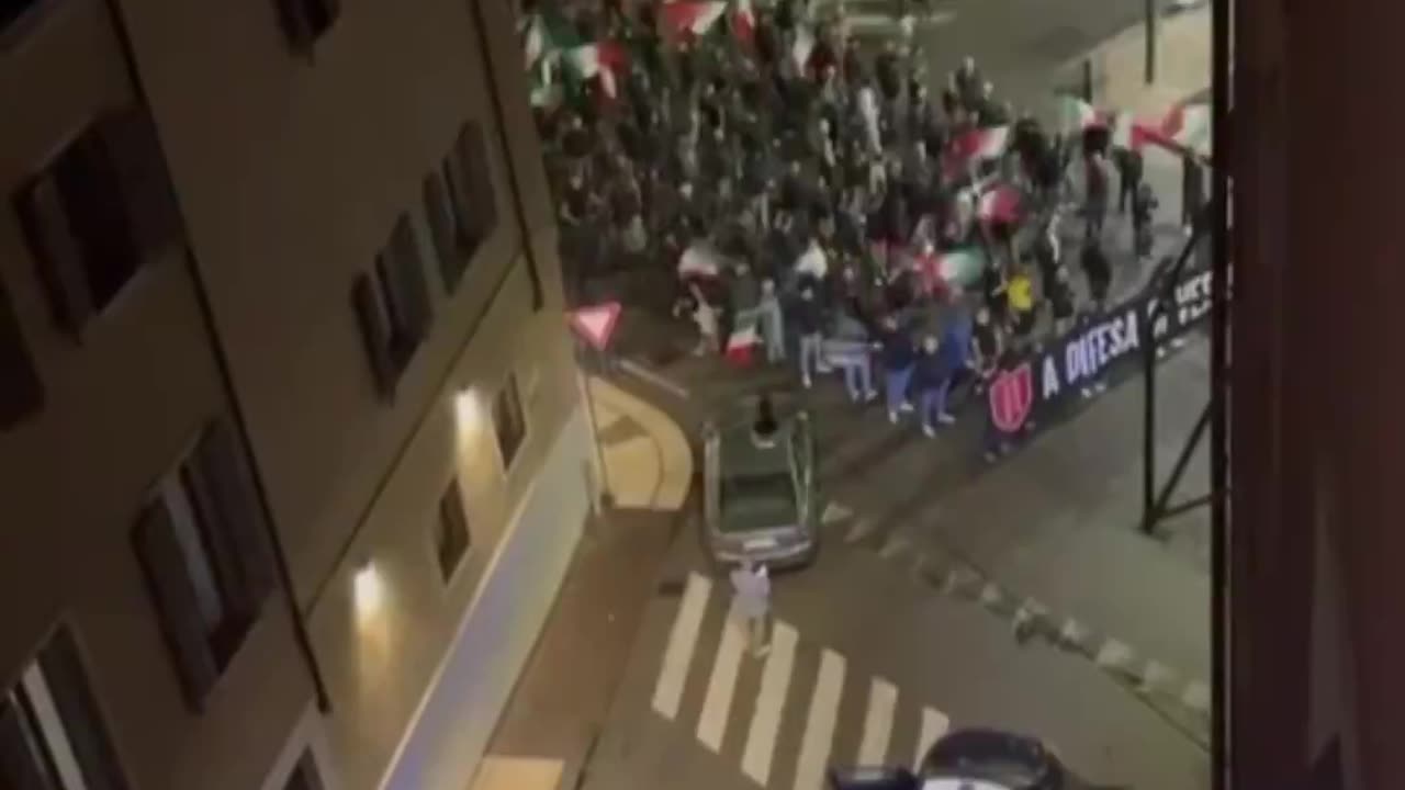 Italians Protesting Illegal Immigrants