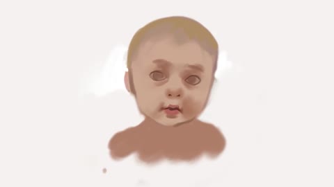 Baby painting