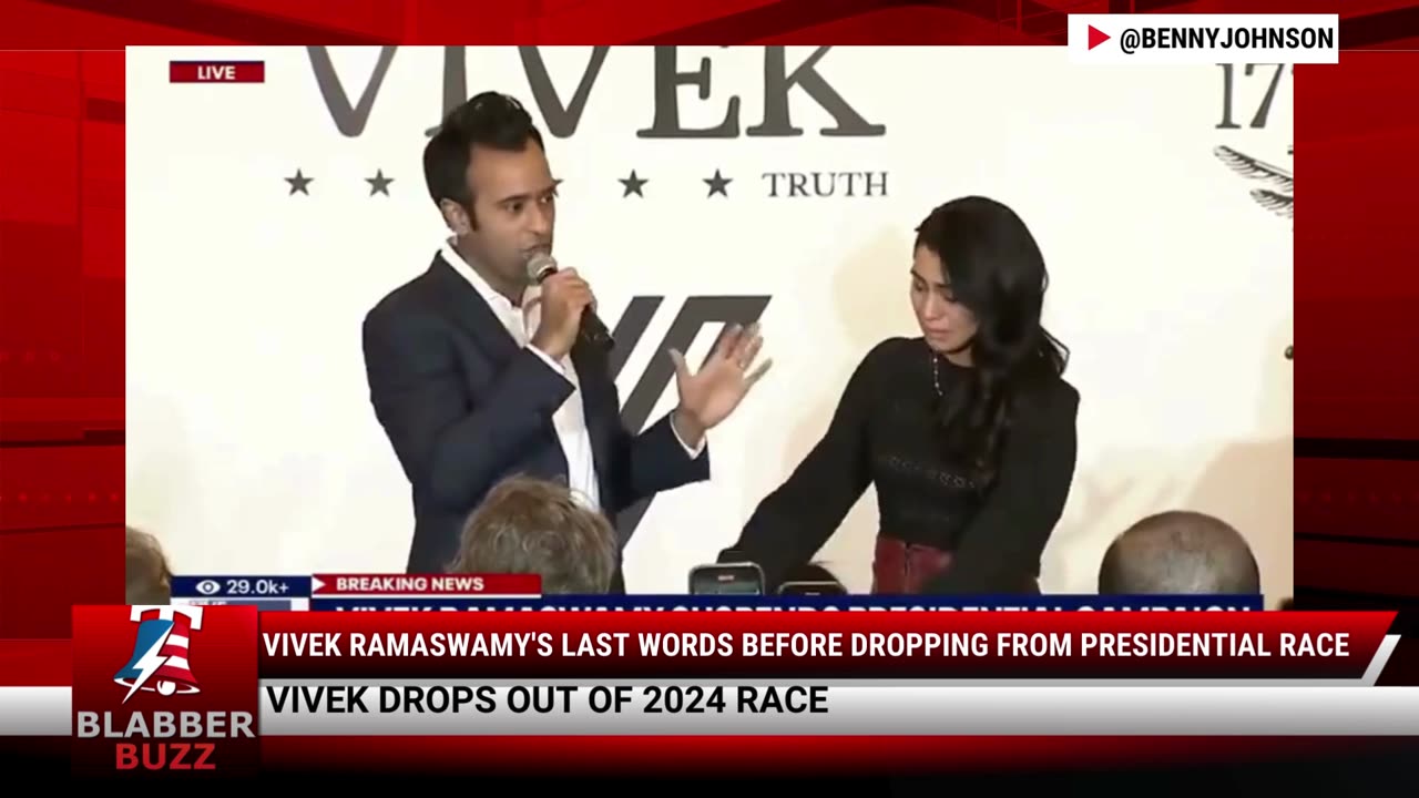 Vivek Ramaswamy's Last Words Before Dropping From Presidential Race
