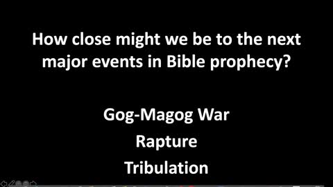 Why Study Bible Prophecy?