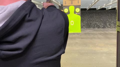 My guy shooting a Glock