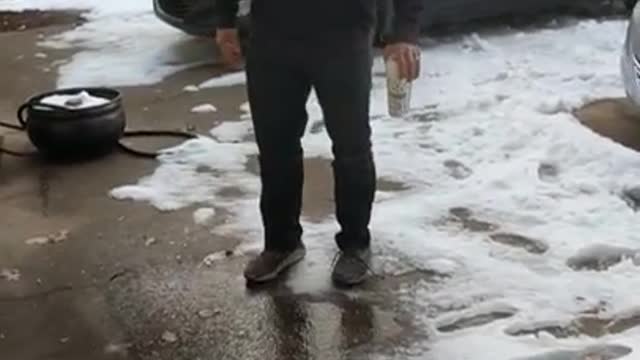 My Funny brother slips on ice fail