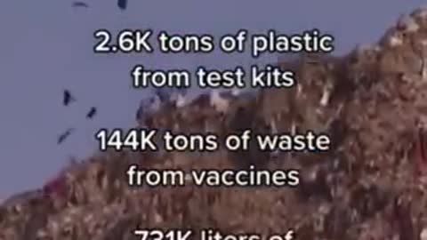 144,000 tons of waste from vaccines.