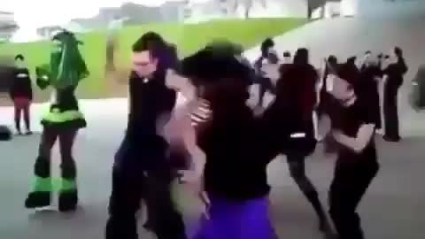 crazy dancing