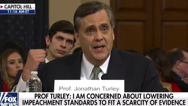 Prof. Turley Says 'This Is Not How You Impeach An American President'