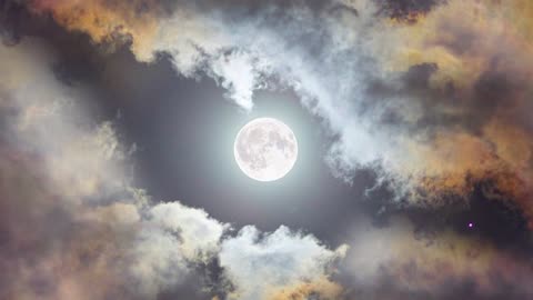 Moon light cloud