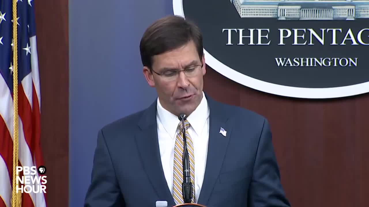 Mark Esper extended statement