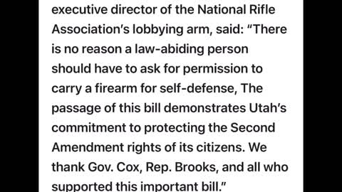 A WIN For 2nd Amendment In UTAH !