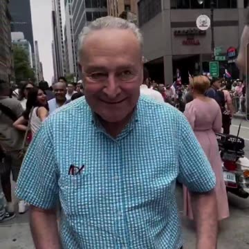 Chuck Schumer’s Stupid jew Grin Disappears When He Comes Face-to Face with a Constituent
