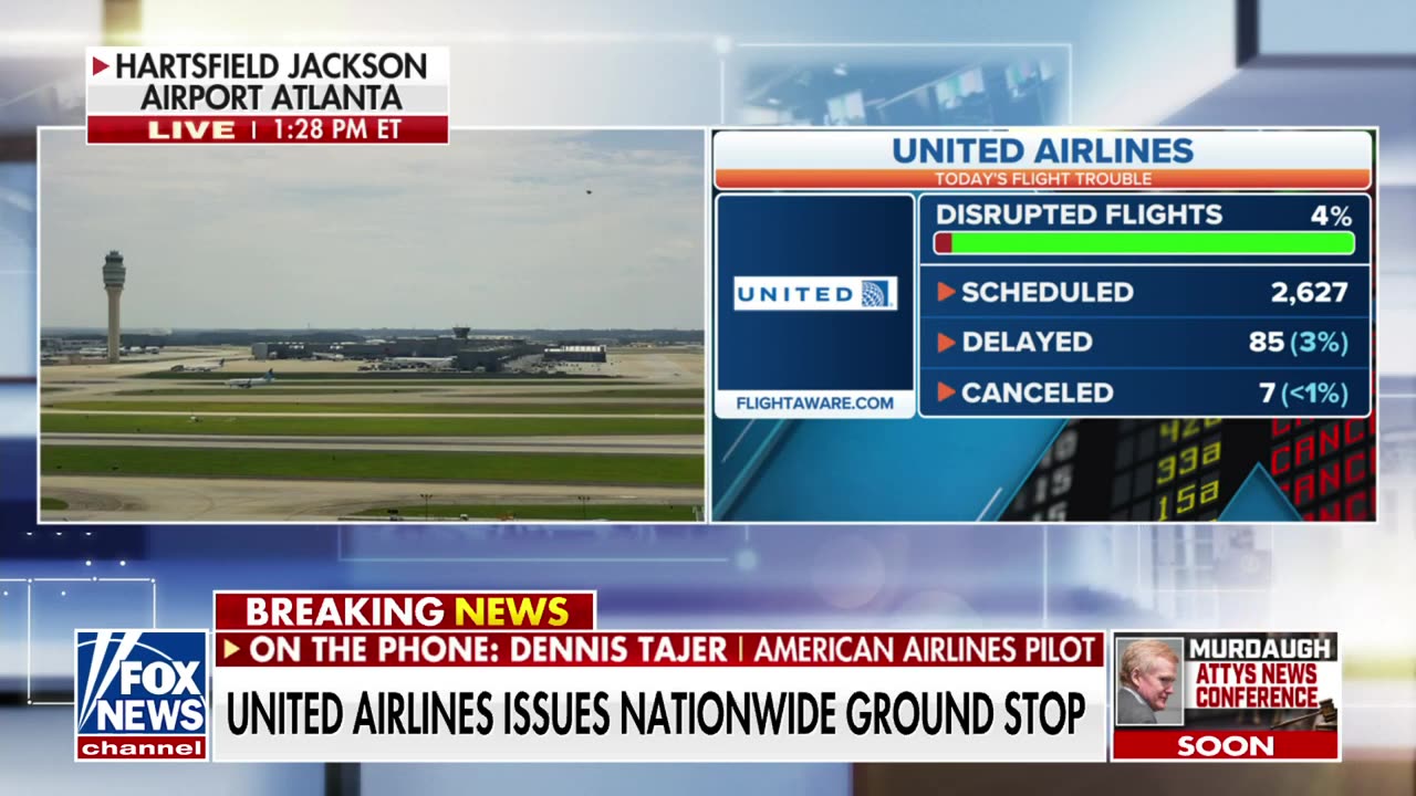 United Airlines issues nationwide ground stop on all flights