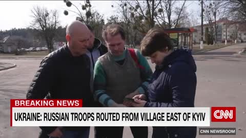 A woman whose community was overtaken describes Russian soldiers' unusual behavior.