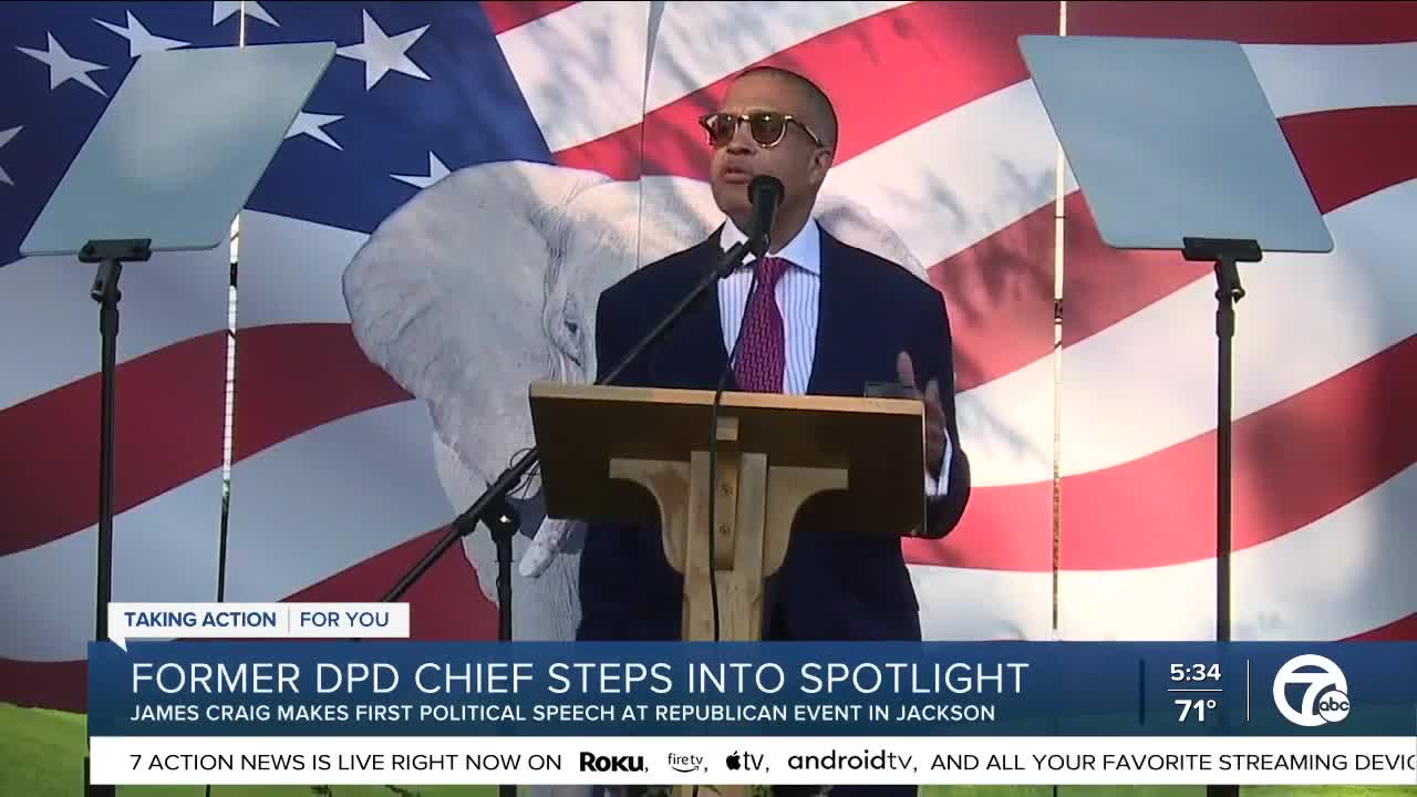 Ex-DPD Chief James Craig gives first political speech [front of GOP]
