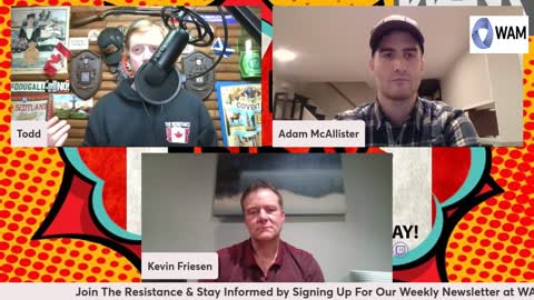 Kevin Friesen Interim Leader of the Keystone Party of Manitoba & Party Member Adam McAllister