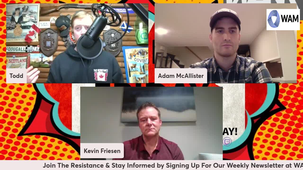 Kevin Friesen Interim Leader of the Keystone Party of Manitoba & Party Member Adam McAllister