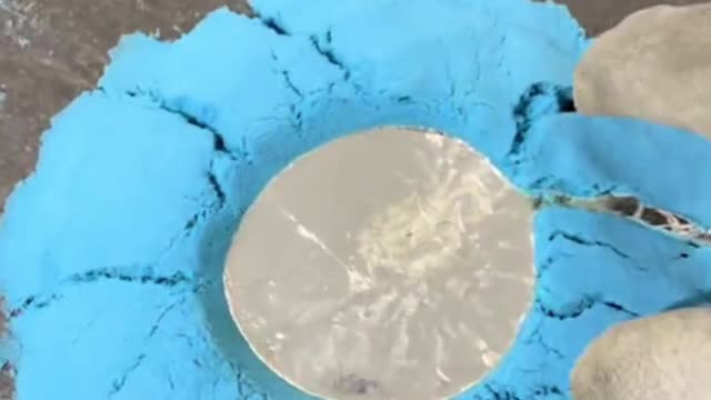 Trying magic sand as a mold!