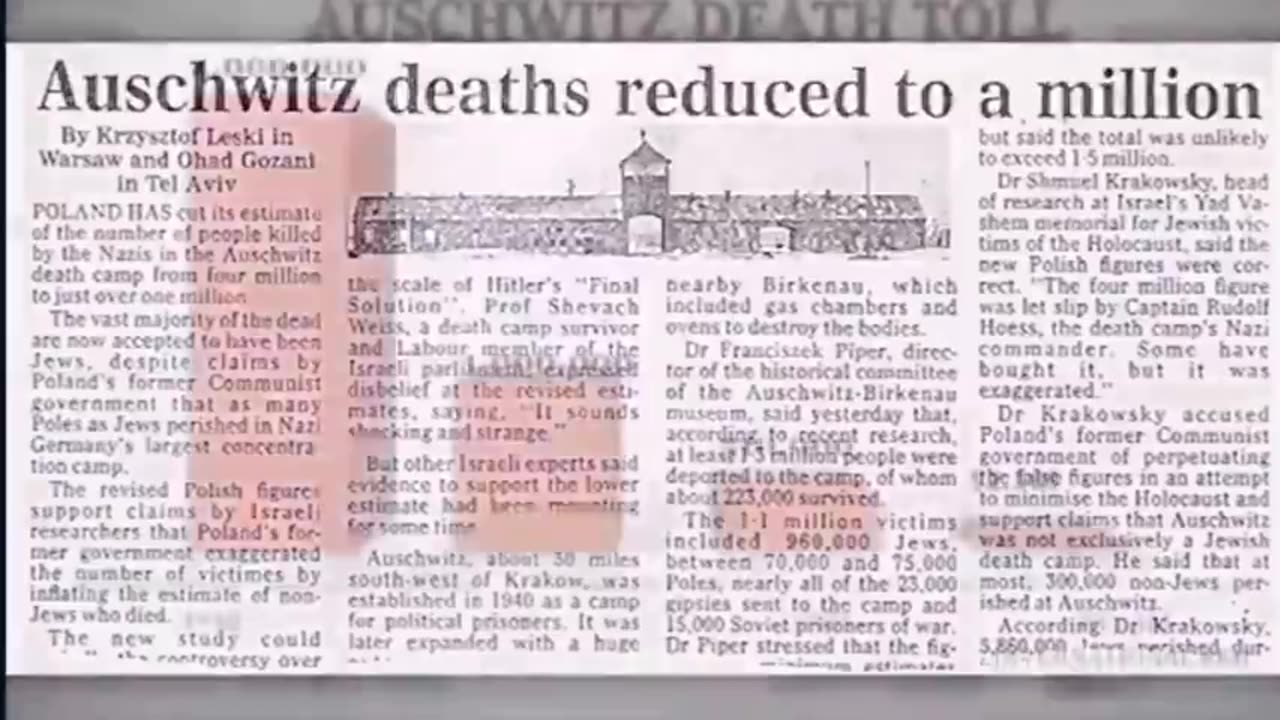 ERNST ZUNDEL (PART 20) - SO HOW MANY JEWS DID DIE IN THE HOLOCAUST