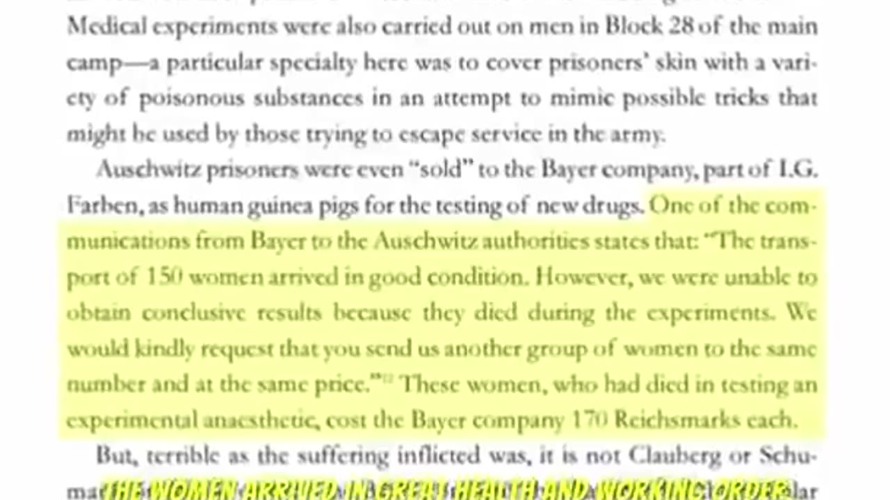 BRIGHAM BUHLER ON THE SATANIC HISTORY OF BIG PHARMA BAYER 'MEDICAL' INDUSTRIAL COMPLEX!