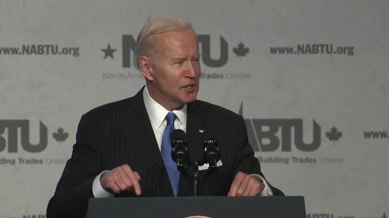 Biden talks about job numbers, then says "I know people are still hurtin'. I'm not unaware of it."