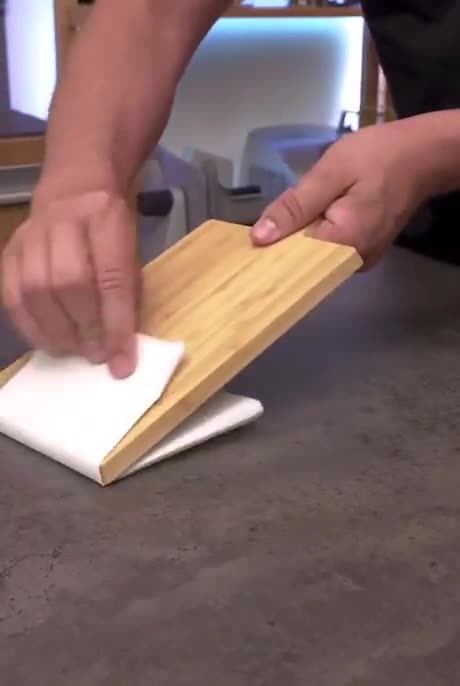 One clean wipe with a paper towel