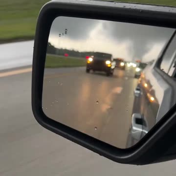 Tornado touched down in the middle of I-95 in Palm City, Florida.