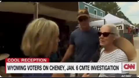 CNN goes to Wyoming to ask voters if they're gonna vote for Liz Cheney..😂😂
