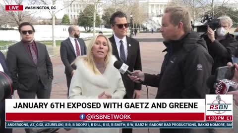 Reps. Marjorie Taylor Greene & Matt Gaetz Give Jan. 6 Remarks Live on Capitol Hill