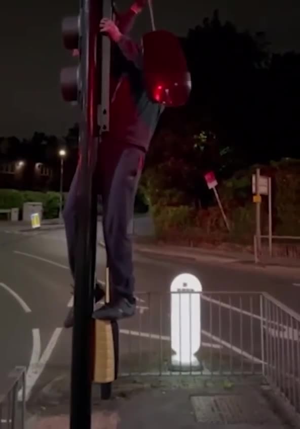 taking down cameras in London.