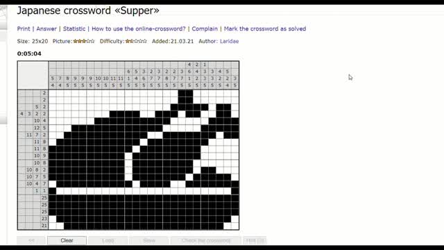 Nonograms - Supper