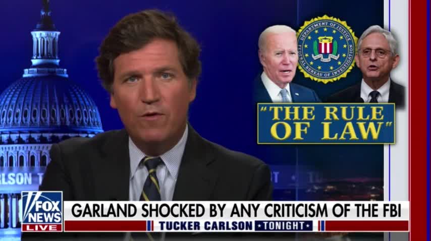 Tucker Carlson on how the FBI doesn't want people criticizing it as confidence plummets!!