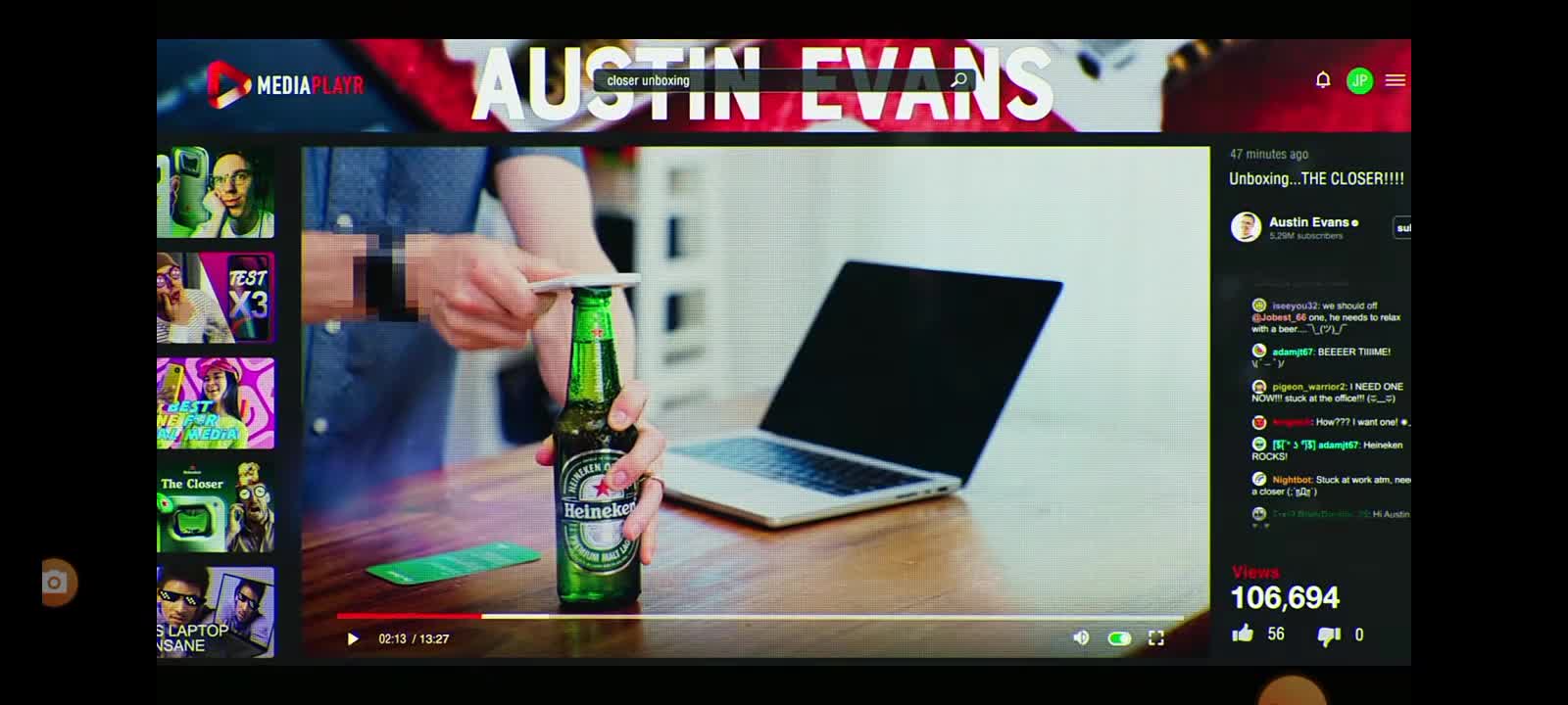 Crazy subliminal Heineken beer commercial. UFOs at the top left at the end of the add!?