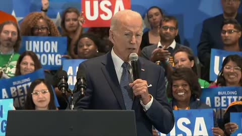 Biden delivers speech at the DNC event in Washington
