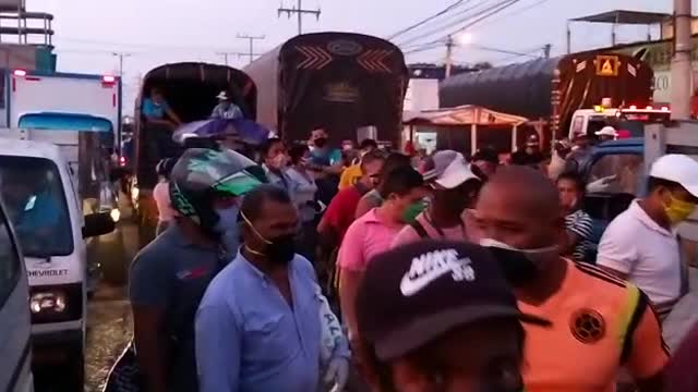 Caos en el mercado de Bazurto