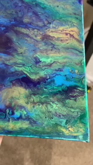 Pour painting results